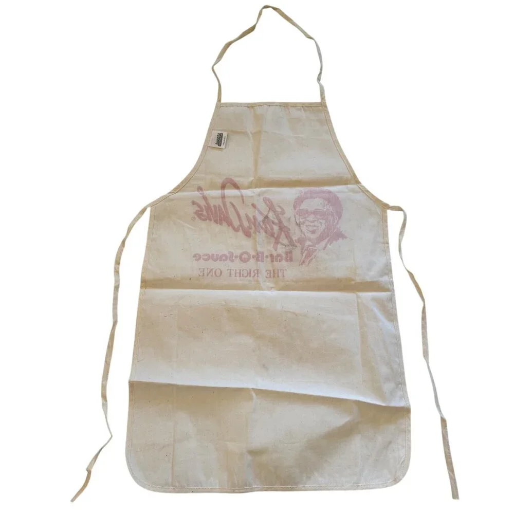 Vintage Ken Davis Bar-B-Q Sauce Apron Augusta Sportswear 100% Cotton USA - Picture 6 of 9
